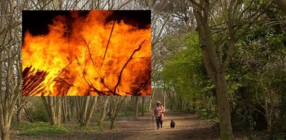 Fire Crews Attend Fire In The Open At Lodmoor Park